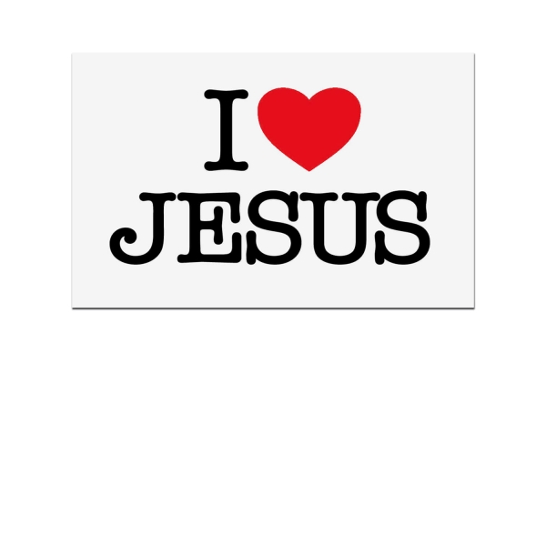 Aufkleber - I love Jesus