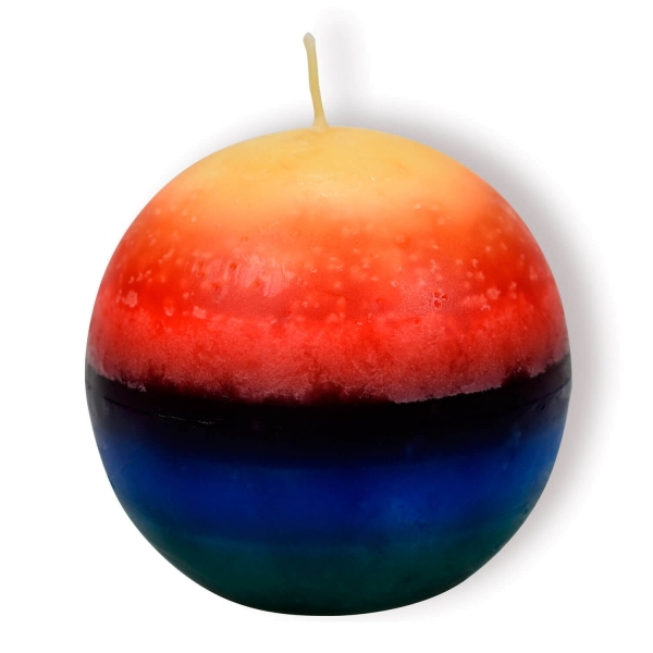 Regenbogenkerze Kugel