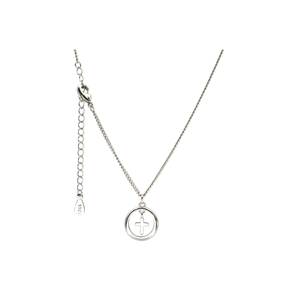 Halskette - Kreuz in Ring