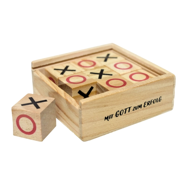 Tic Tac Toe in Holzbox