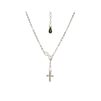 Halskette - Kreuz mit Unendlichkeitssymbol