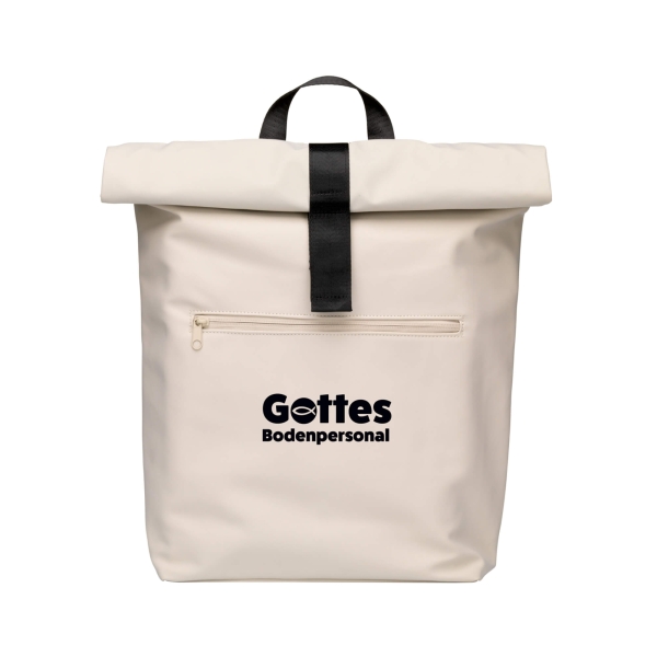 Rolltop-Rucksack "Gottes Bodenpersonal"