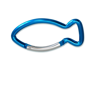 Schlüsselanhänger In Fischform – ICHTHYS-Symbol, Metall-Karabiner, 8,5 Cm, Bunte Farben