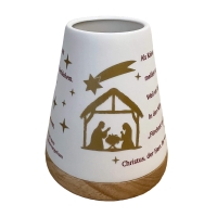 Porzellan Windlicht "Weihnachtsgeschichte" Porzellan Windlicht "Weihnachtsgeschichte"
