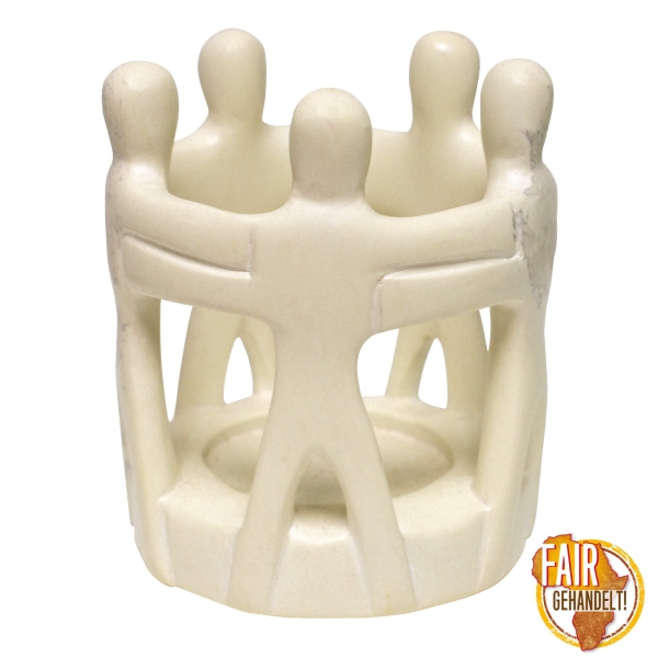 Speckstein-Skulptur "Unter uns"