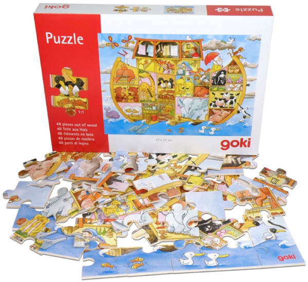 Holzpuzzle - Leben auf der Arche Noah
