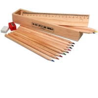Buntstifte-Set in Holzbox Buntstifte-Set in Holzbox