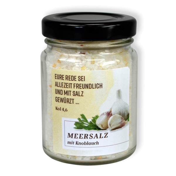 Meersalz mit Knoblauch