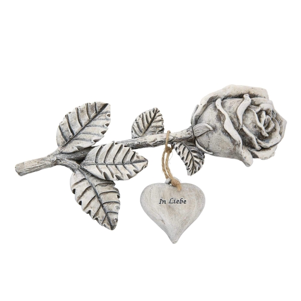 Grabschmuck einzelne Rose mit Stiel