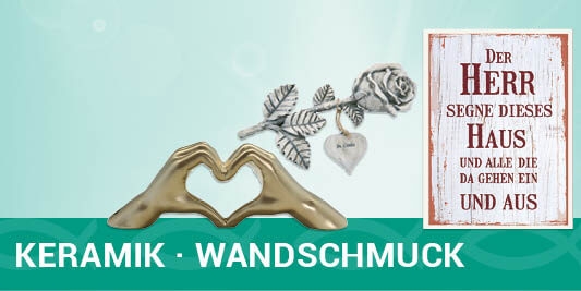 Keramik und Wandschmuck