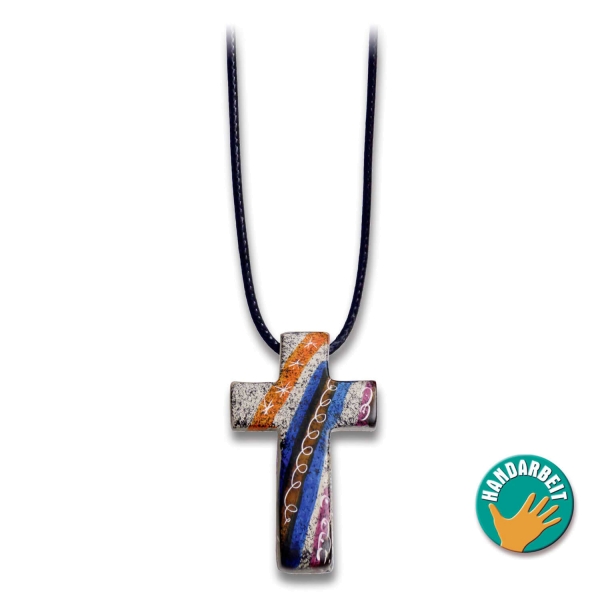 Halskette - Kreuz Speckstein