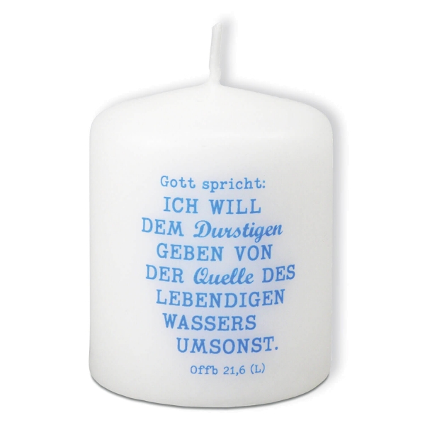 Kerze Jahreslosung 2018