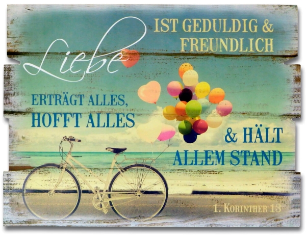 Wandbild "Liebe ist geduldig ..."