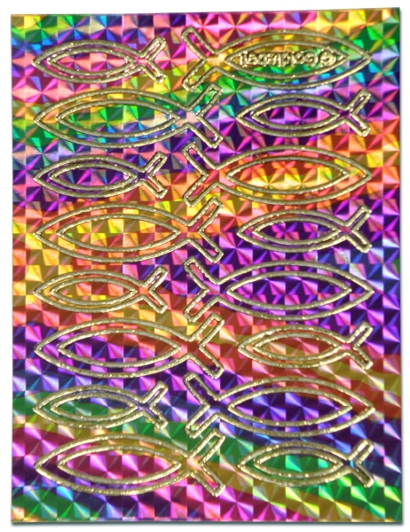 Aufkleber-Set - Glitzerfische