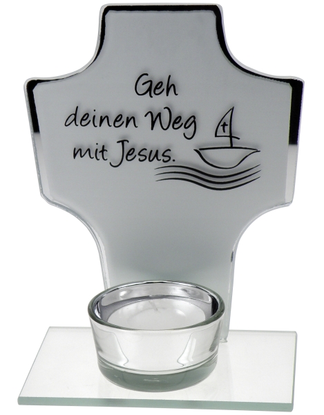 Teelichthalter - Kreuz