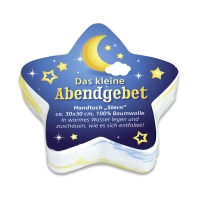 Handtuch - Stern mit Abendgebet Handtuch - Stern mit Abendgebet