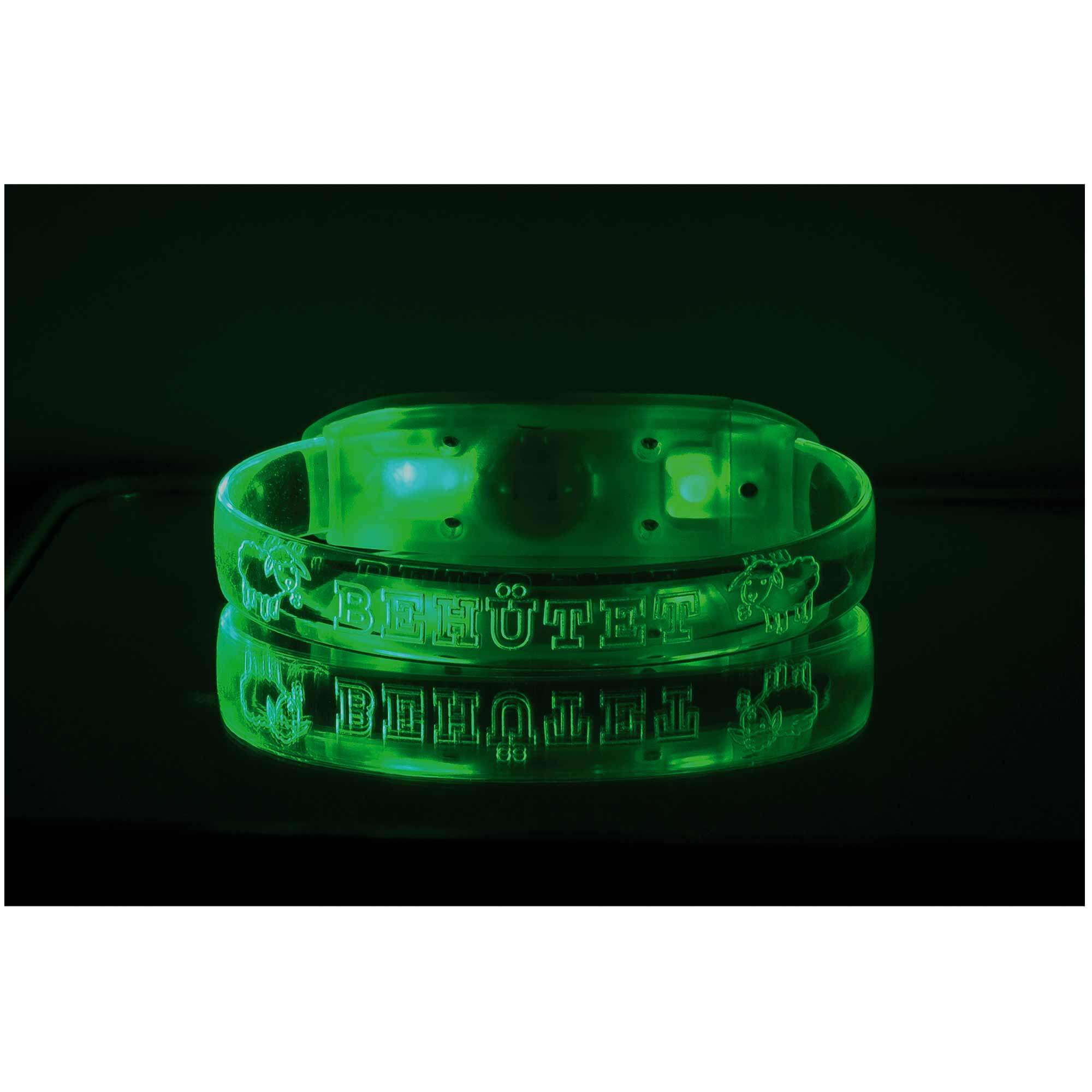 Aufladbares USB Leuchtarmband für Kinder Neon Grün