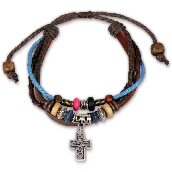 Lederarmband - Kreuz