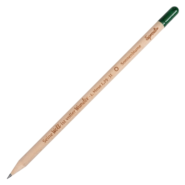 Holzbleistift (Sprout™) mit Sonnenblumen-Samen