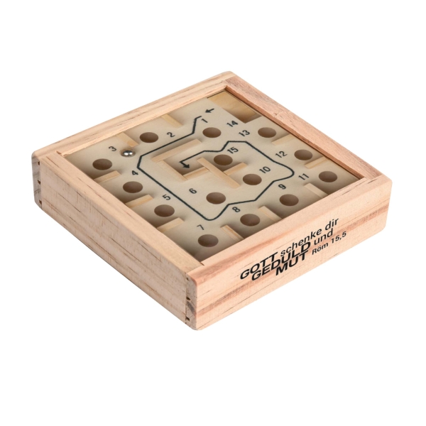 Geduldspiel Holzlabyrinth