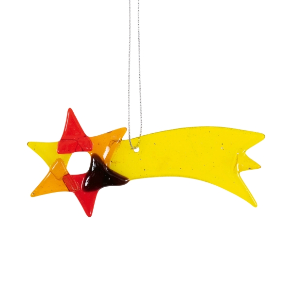 Baumschmuck aus Glas - Komet