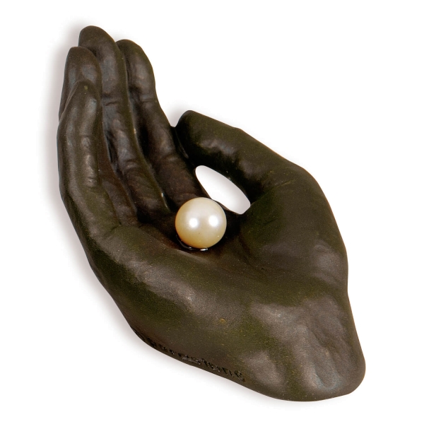 Skulptur - Perle in Hand