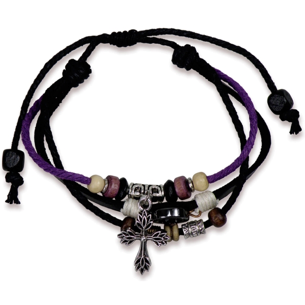 Lederarmband - Kreuz