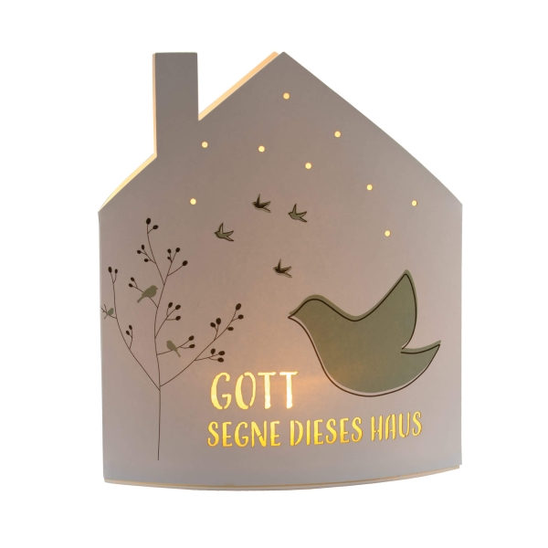 Papier-LED-Leuchte Haussegen