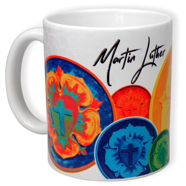 Keramiktasse - Lutherrose