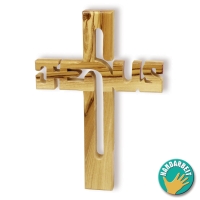 Holzkreuz "Jesus" aus Olivenholz