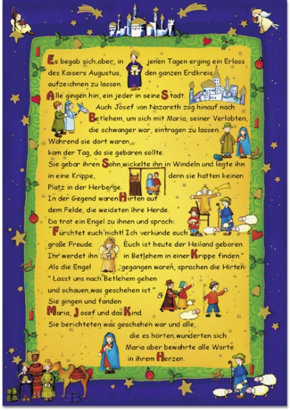 Weihnachtskarte - Weihnachtgeschichte