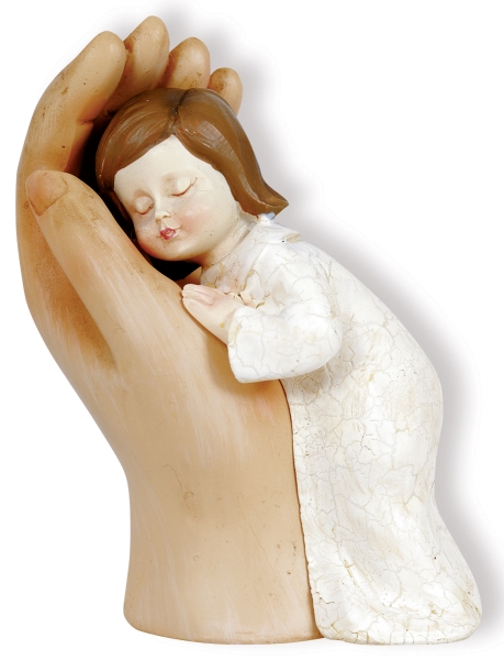 Skulptur - Hand mit Kind, 10 cm