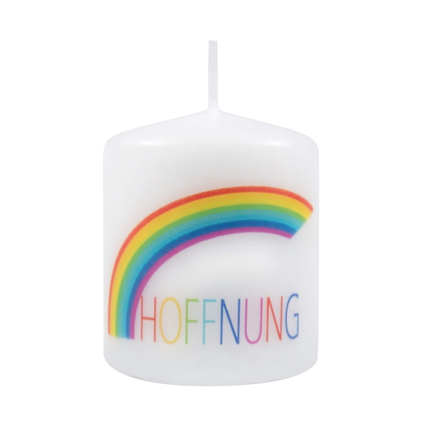 Kerze - Hoffnung - Regenbogen