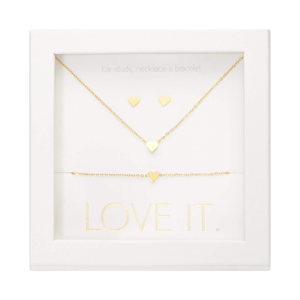 Schmuck-Geschenkset Herz, 3-teilig