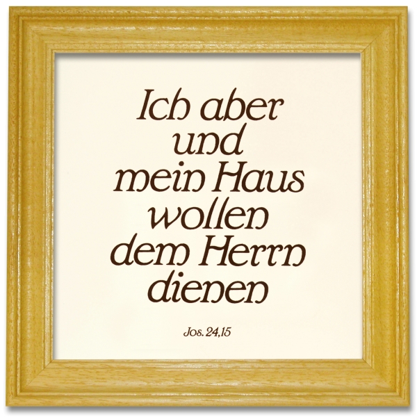 Keramikfliese - Ich aber und mein Haus 20x20 cm
