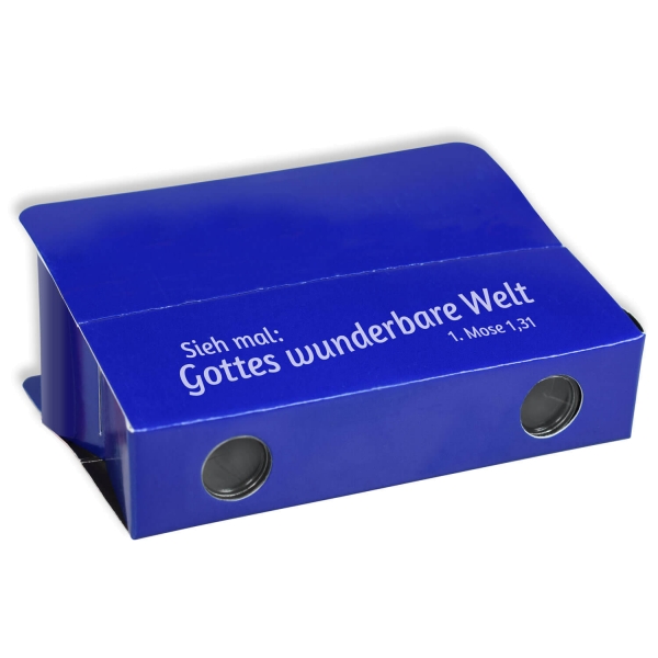 Taschenfernglas,blau,Sieh mal: Gottes