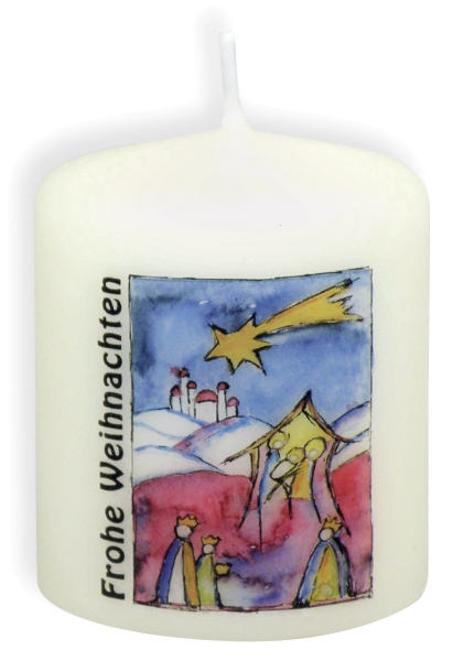 Kerze - Frohe Weihnachten