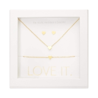 Schmuck-Geschenkset Herz, 3-teilig