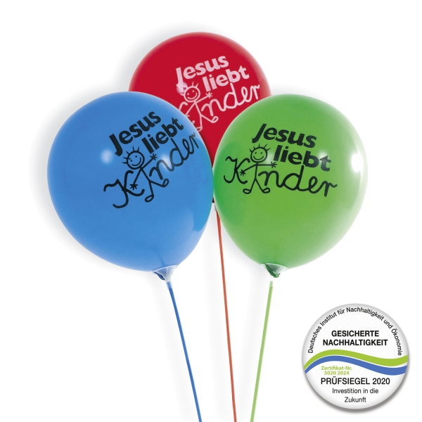 Luftballons - Jesus liebt Kinder
