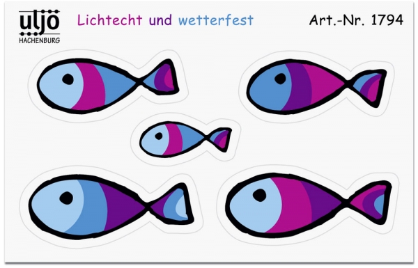 Aufkleber-Set - Fische