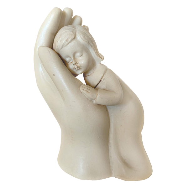 Figur - Mädchen in Hand - B-Ware